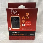 Sandisk Sansa Clip+ 4GB MP3 Player Black New. Price: $85.00.