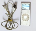 Apple Ipod Nano 2ND Generation A1199 2GB Silver Tested W/ Cable Charger Bundle Used. Price: $24.98.