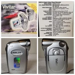 Vivitar DVR-310 MPEG4 Digital Video Player Recorder 8X Zoom Silver New In Box. Price: $49.99.