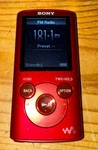 Sony Walkman Fm Radio MP3 Digital Media Player (NWZ-E384) Red Used. Price: $70.00.