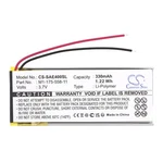Cameron Sino 3.7V 330MAH Li-poly Replacement Battery For Sony MP3, MP4 New. Price: $19.65.
