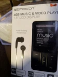 Emerson 4GB Music & Video Player EMP182 Black 1.8" Lcd Noise Isolating Headphon Used. Price: $40.99.