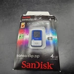 New Sandisk Sansa Clip Zip 4GB MP3 Player Usb 2.0 Voice Recorder Music Fm Open. Price: $39.99.