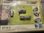 Samsung YP-T6 X 512MB Silver Digital Music Player Fm Recorder Srs Wow Usb 2.0 New. Price: $125.00.