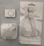 Apple Ipod Shuffle A1204, Silver, Earphones, Charger Usb Cable. Bundle, Tested!! Used. Price: $20.00.