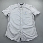Us Polo Assn Player Logo Pocket Short Sleeve Button Down Classic Shirt Sz Med Pre-owned. Price: $21.99.
