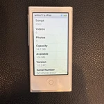 Apple Ipod Nano 7TH Gen Silver (16 Gb) 2300 Songs Used. Price: $91.00.