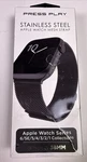 Nib Press Play Mesh Loop Stainless Steel Strap For Apple Watch Box Worn New. Price: $12.99.
