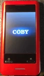 Coby Digital Media Player Touch Pad -model: MP828 8GB -red Used. Price: $14.00.