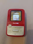 Sandisk Sansa Clip Zip 4GB SDMX22 Fm MP3 Player, Red, Very Good, Tested, Usa Used. Price: $145.00.