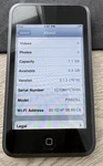 Apple Ipod Touch 1ST Gen 8GB Black Silver Usb MP3 Player Wifi A1213 PA623LL Used. Price: $14.99.