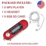 MP3 Music Player With Usb Digital Lcd Screen 8GB Storage And Fm Radio+headphone New. Price: $20.88.