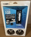 Rare Coby Stereo Speaker Combo W/MP3 Audio Player 1GB Up To 500 Songs New. Price: $59.99.