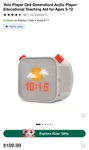 Yoto Player 3RD Generation Audio Ages 3-12+ Brand New. Price: $150.00.
