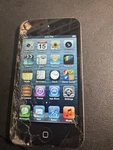 Apple Ipod Touch 4TH Generation Black 8GB Broken Digitizer, Plays For. Price: $5.50.