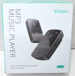 Yoton YM03 MP3 Player With Bluetooth 5.2, 64GB Mini Hifi-music White Open. Price: $24.99.