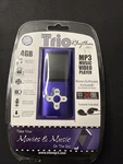 Trio Rhythm MP3 Player 4GB Model 180V Metallic Blue Holds 2000 Songs (sealed) New. Price: $15.94.