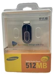 Samsung YP-F1 Xb 512MB MP3 Digital Media Audio Player Recorder Fm Radio Usb New. Price: $97.00.
