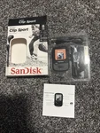 Sandisk Clip Sport MP3 Media Player Black 4GB New Open Box. Price: $74.00.