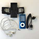 Apple A1285 Ipod Nano 4TH Gen MP3 Blue Bundle W/cable Armband Headphones Used. Price: $75.00.