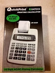Datexx Quickprint 10-DIGIT Ac/dc DP-30AD Printing Calculator Home Office. Used. Price: $24.50.