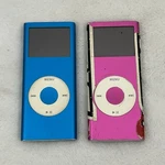 Set Of 2 Apple Ipods Nano 4GB Pink & Blue Mini MP3 Players Untested For Parts. Price: $22.33.