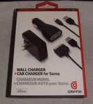 Griffin Usb Cables & Charger For Sandisk Sansa Digital Media MP3 Players. New. Price: $39.95.