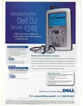 2003 Dell Dj 15/20 Digital Music MP3 Player Vintage Magazine Print Ad/poster Used. Price: $9.90.
