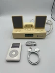 Apple Ipod 4TH Gen 20GB A1059 Click Wheel (2005) & Ihome 2GO IH26W Dock Speaker Used. Price: $74.99.