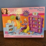 Barbie Chic Store Playset With 10 Pair Of And 4 Purses 2001 Mattel New. Price: $48.99.