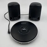 Sony Walkman D-FJ003 Am/fm Cd Player + Stereo Speakers SRS-P3 Black Portable Used. Price: $64.99.