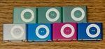 (lot Of 7) Apple Ipods Shuffle 2ND Gen - 1GB A1204 Multiple Colors Used. Price: $220.50.