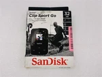 Sandisk 32GB Clip Sport Go MP3 Player Led Screen Fm Radio SDMX30-032G-G46K Open. Price: $149.99.